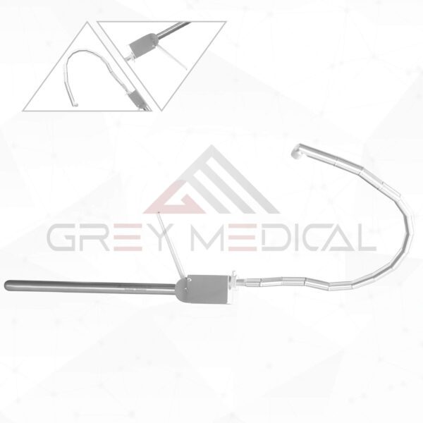 Flexible Holding Arm, Designed for working with self-retaining nasal specula