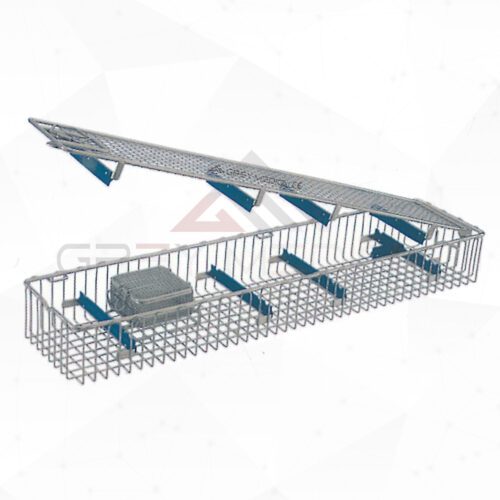 Endoscope Container with Lid, Stainless Steel