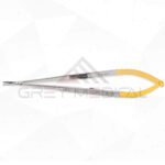 Castroviejo Micro Needle Holder - Flat Serrated Handle (TC)