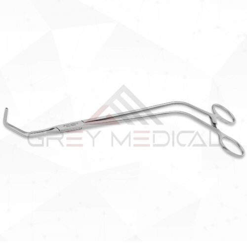 Grey-Medical Debakey Vascular Clamp - Angled Jaws, Angled Shanks