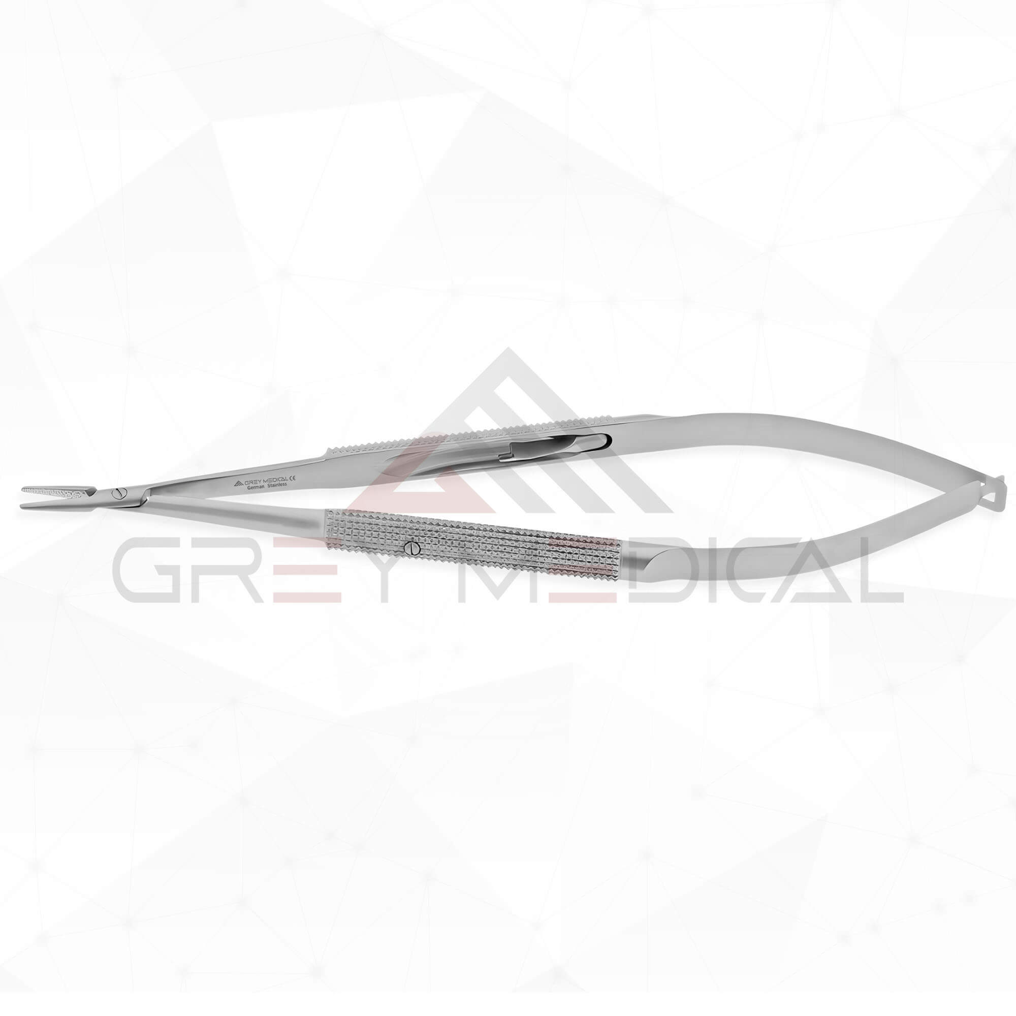 Jacobson Micro Needle Holder - With Lock | Grey Medical