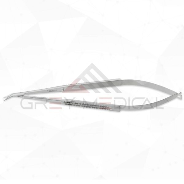Jacobson Micro Scissors - Flat Handle - Angled Tips