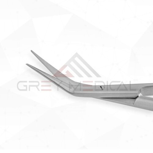 Micro Short Fine Scissors - Angled on Flat