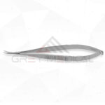 Micro Short Fine Scissors (Curved) - Flat Handle