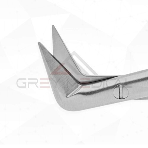 Potts Fine Scissors (90° Angled) - Round Handle