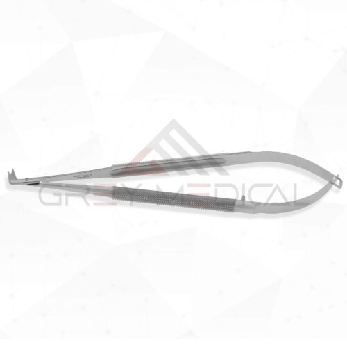 Potts Fine Scissors (90° Angled) - Round Handle