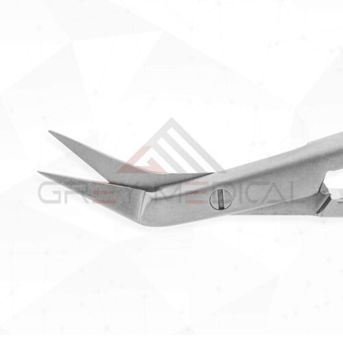 Potts Fine Scissors (Angled) - Flat Handle