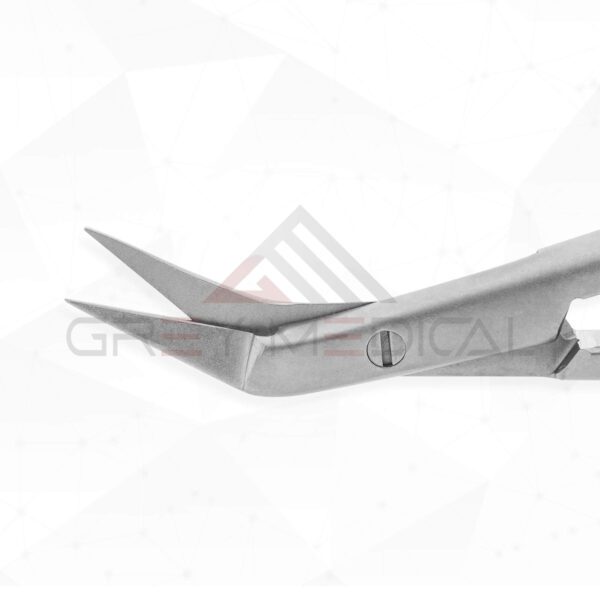 Potts Fine Scissors (Angled) - Flat Handle