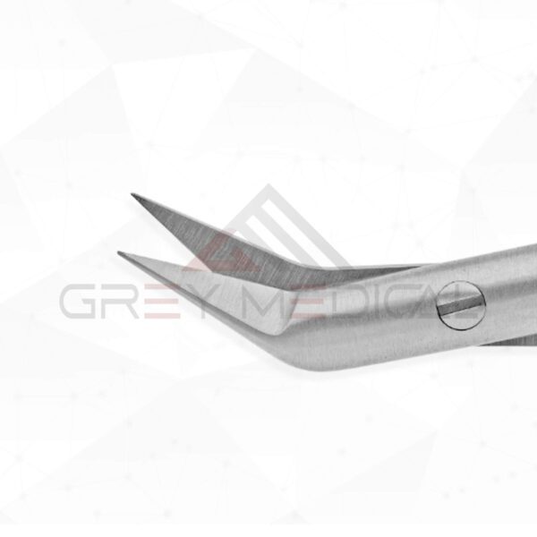 Potts Fine Scissors (Angled) - Round Handle
