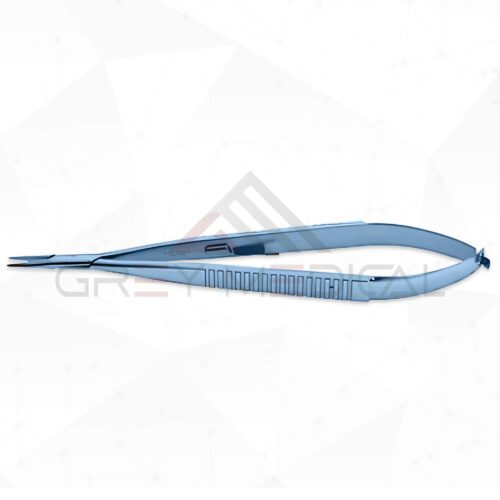 Titanium Streamlined Jacobson Micro Needle Holder - Flat Handle