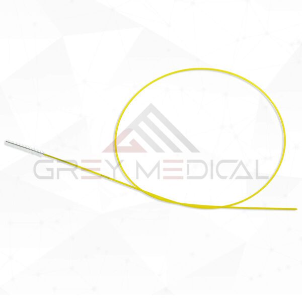Brush Set for Curved Suction Instrument - 47.5cm x 3mm, Yellow
