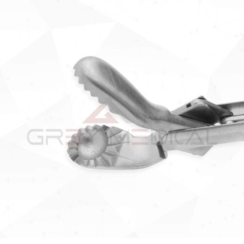 MIS Double Action Russian Forceps - Oval Serrated Tips