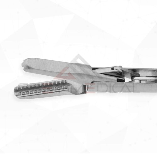 MIS Dual Action DeBakey Forceps - 1x2 Teeth, With Lock