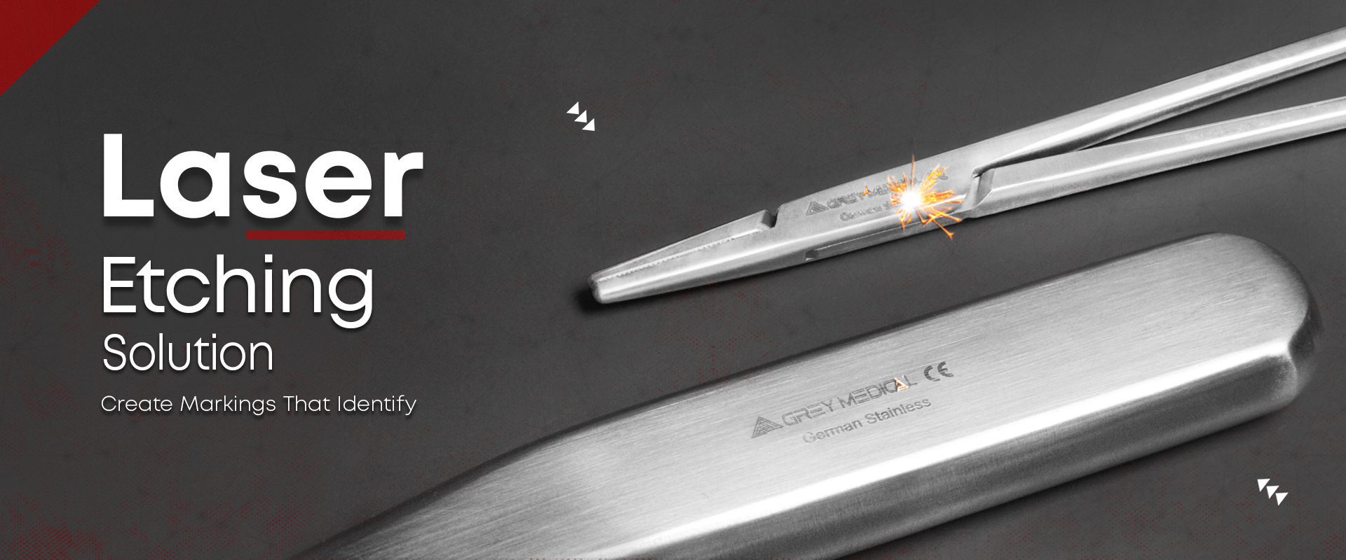 Laser etching solutions for surgical instruments