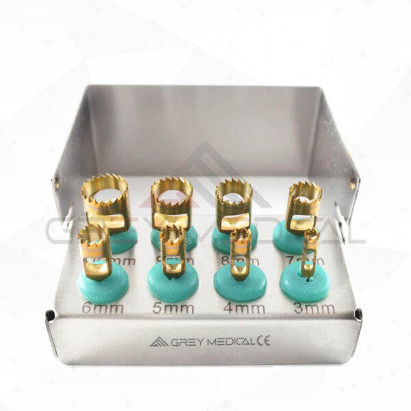 Dental-Implant-Bone-Trephine-Drills-Kit-(-8-Pcs-) Dental Implant Bone Trephine Drills Kit ( 8 Pcs )