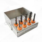 Titanium-Black Coated Dental Implant Drill Kit (8 Pieces)