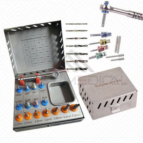 Dental Surgical Drills And Drivers Implants Kit
