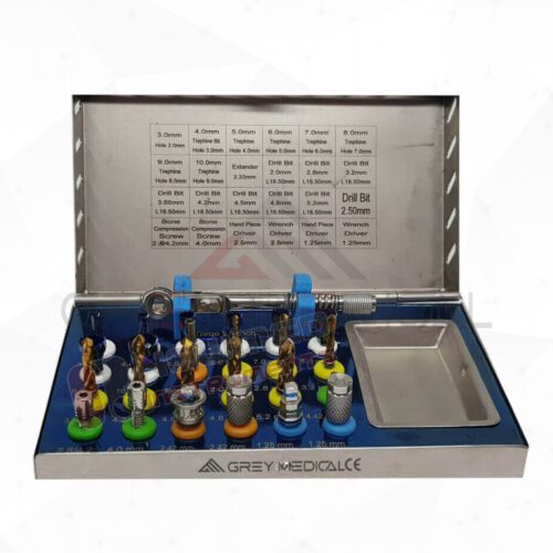 Universal Dental Bone trephine Drill Bits 25 Pcs Kit